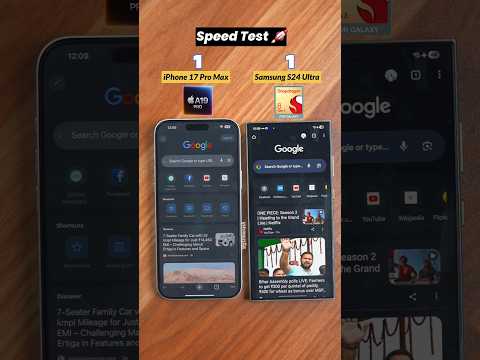iPhone 17 Pro Max Vs Samsung Galaxy S24 Ultra Speed Test