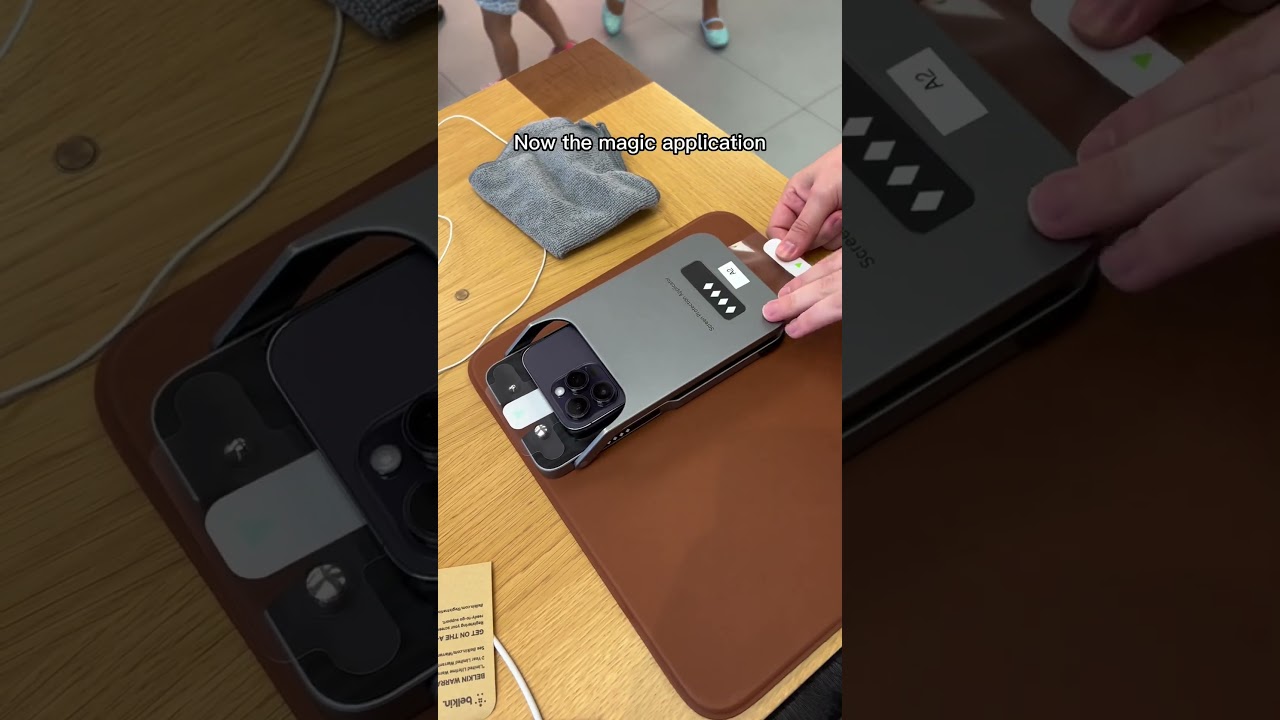 Applying a Screen Protector at the Apple Store for Your iPhone