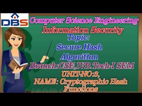 Secure Hash Algorithm | Information Security | CSE | Telugu Online Tutorials | DBS Talks