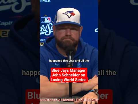 Blue Jays Manager John Schneider on Losing World Series