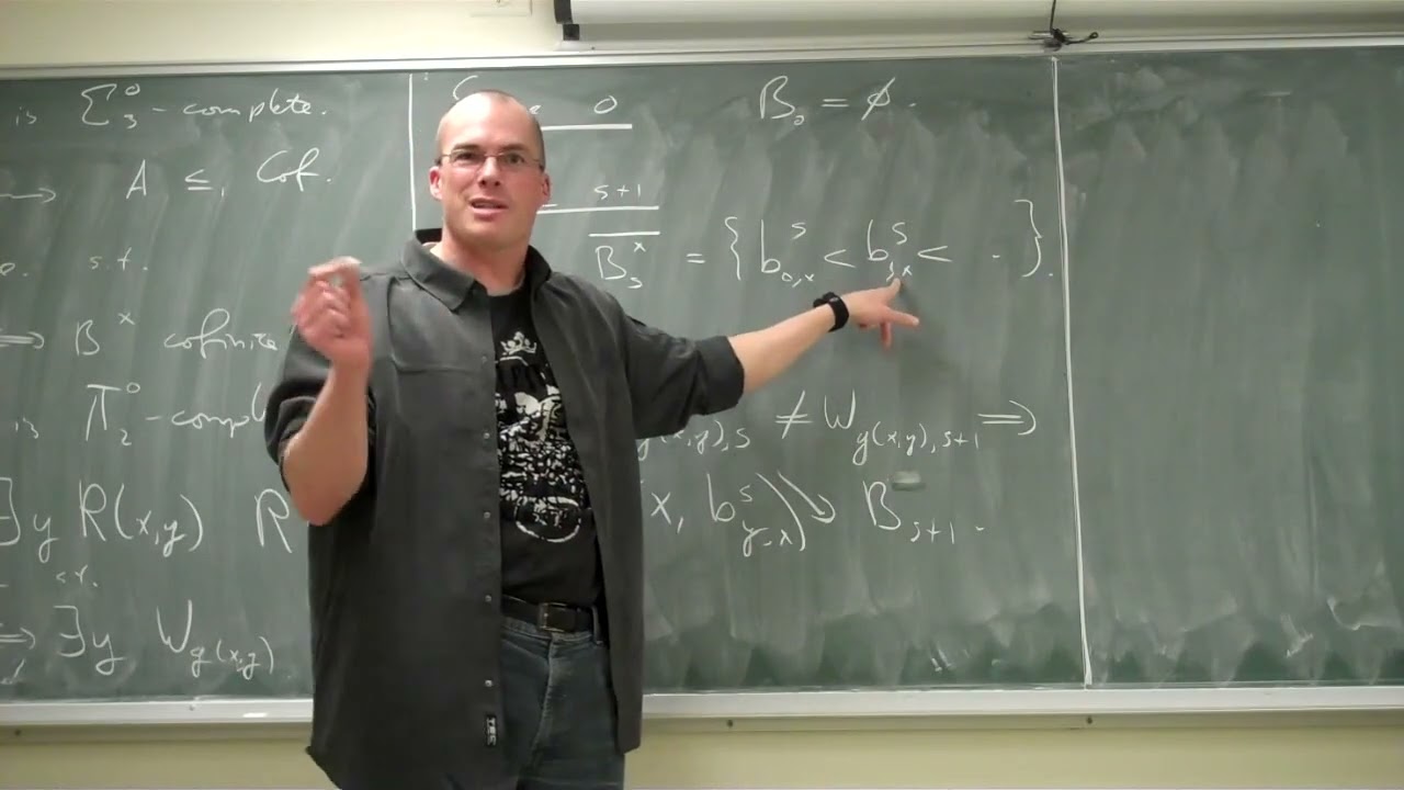 Understanding Computability Theory: Lecture 16 with Bart Kastermans π§