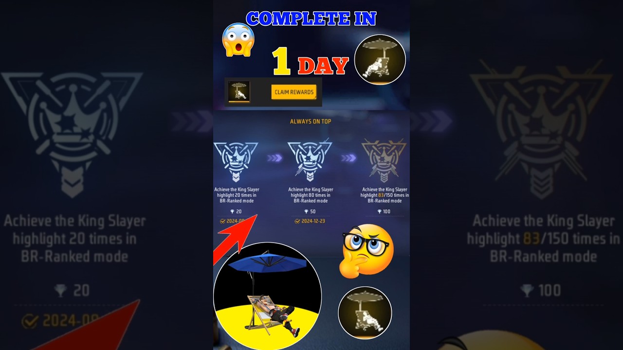 Complete 'Always On Top' Achievement in Free Fire 🎮