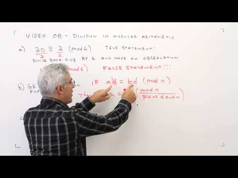 O8--Division in Modular Arithmetic
