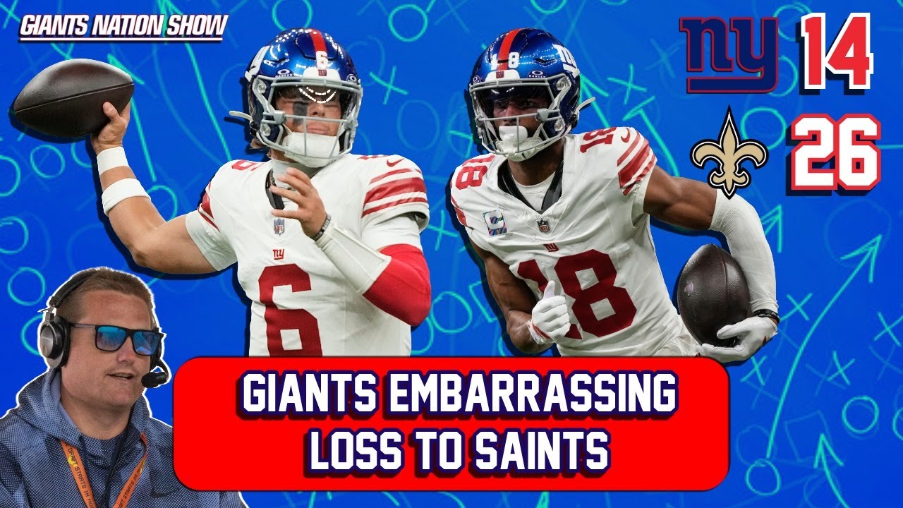 Giants Fall to Saints 26-14 🏈