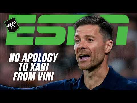 Vini Jr. apologizes to Real Madrid fans, NOT Xabi Alonso, after El Clasico sub reaction 👀 | ESPN FC