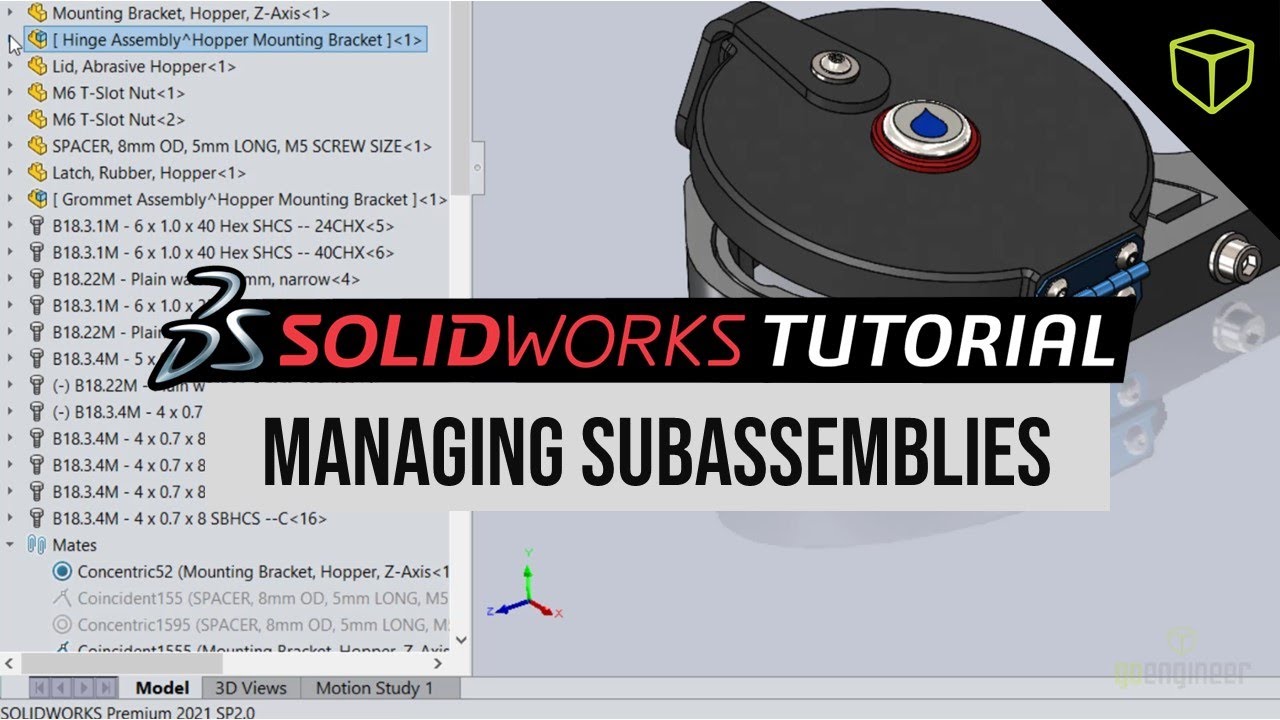 SOLIDWORKS Subassemblies Management Tips