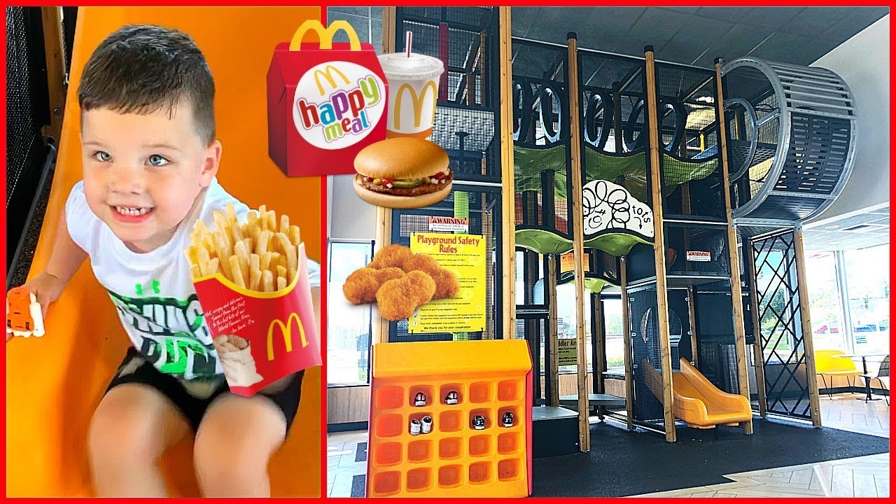 Family Adventure at McDonald's Indoor Playground! Caleb & Mommy Reveal Surprise Toys 🎉