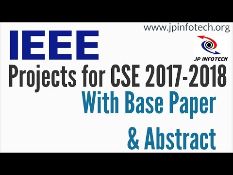 IEEE CSE Projects 2017 with Base Papers and Abstracts