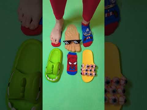 Super cool sunglasses foot sandals 👀🙉 eye slippers 👁 #slippers #trending #love