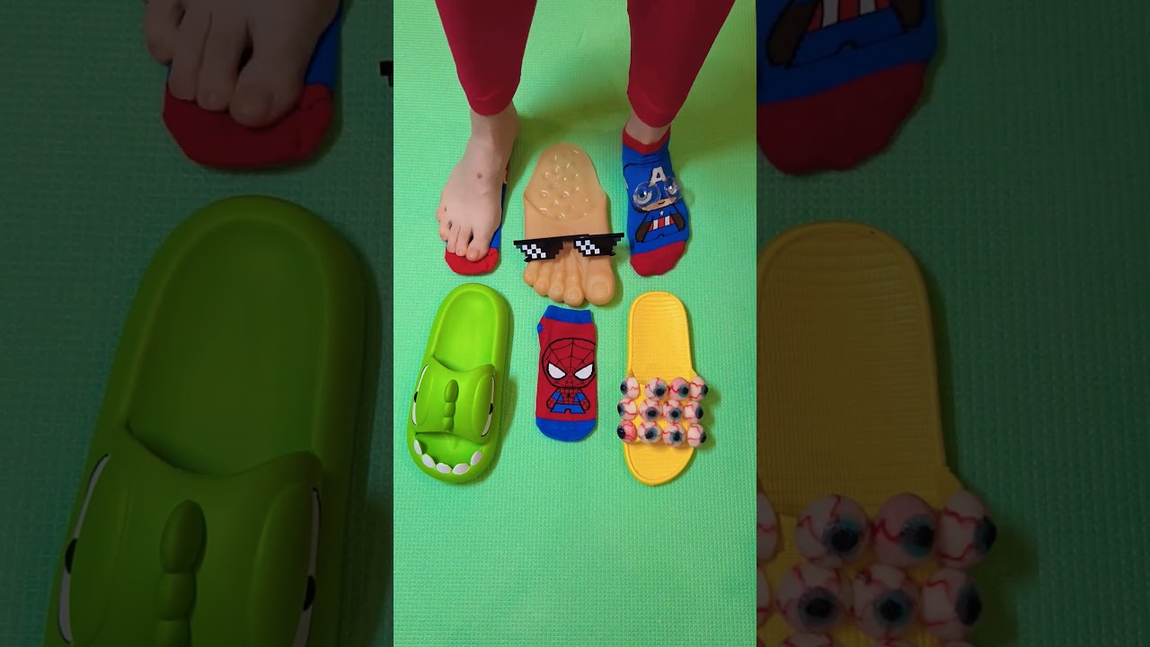 Stylish Sunglasses Foot Sandals & Eye Slippers 👀