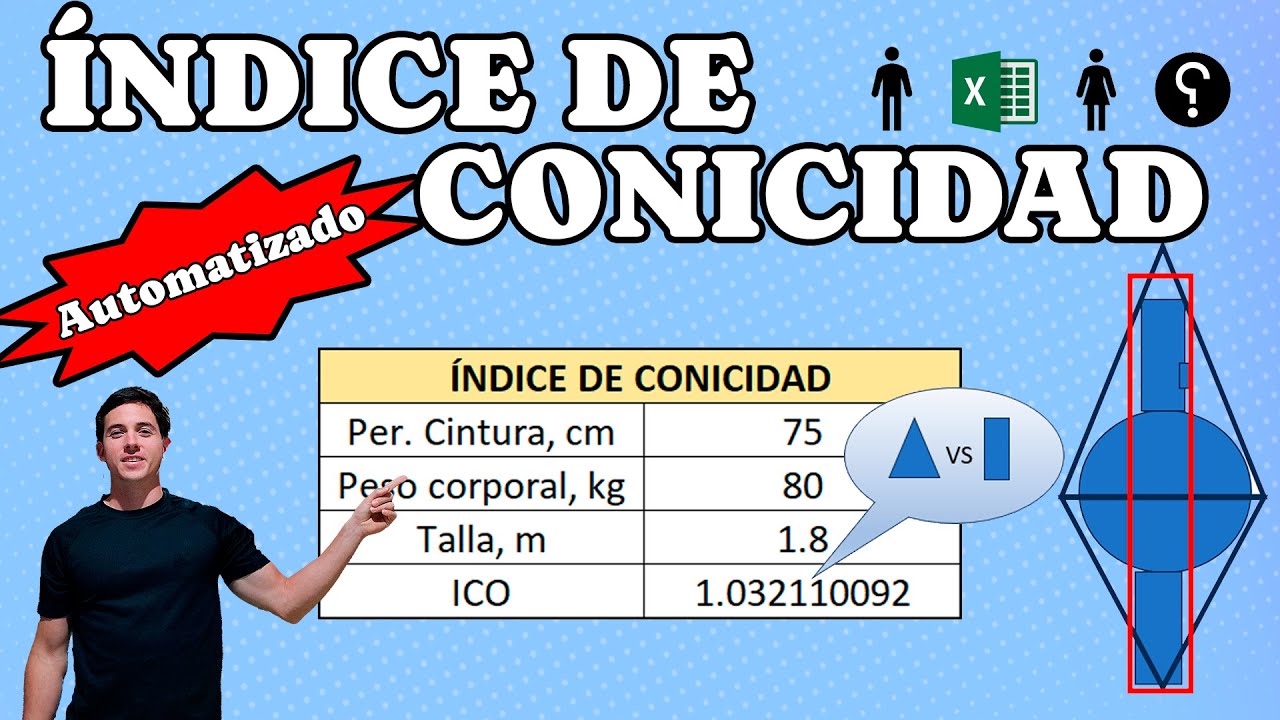 Qué es y cómo calcular el índice de conicidad en Excel