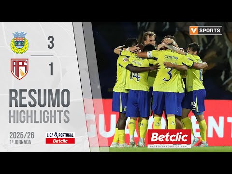 Resumo: Arouca 3-1 AVS (Liga 25/26 #1)