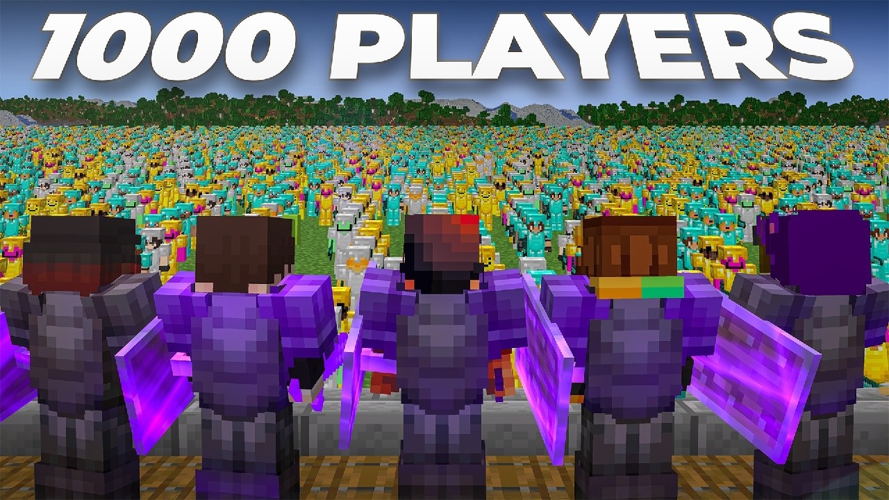 10 Pros vs 1000 Players: Which Is Better? | Minecraft Server Showdown 🎮