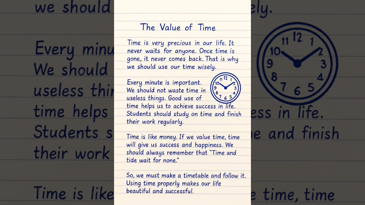 The Importance of Time ⏳
