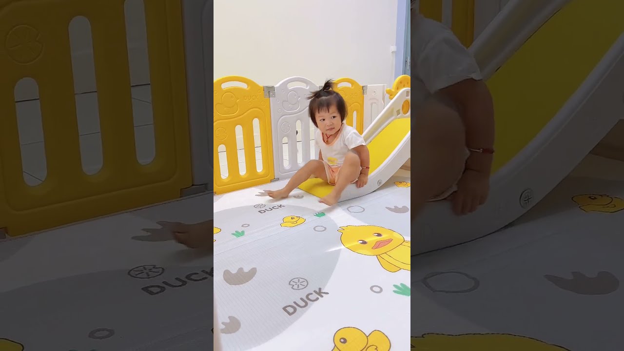 Safe & Fun Baby Playpen with Swing & Slide – Keep Kids Entertained & Secure! 🧸