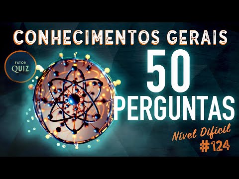 QUIZ de CONHECIMENTOS GERAIS DIFÍCIL | 50 PERGUNTAS | Teste o seu Nível