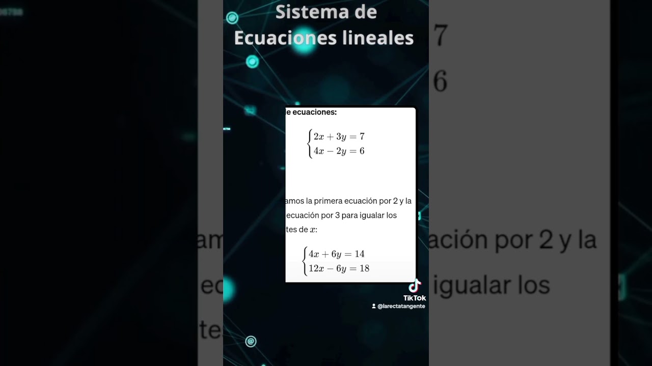 Sistema de ecuaciones 2x2 con método de reducción ✏️
