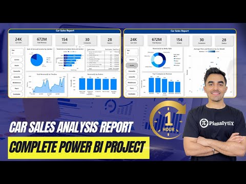 Car Sales Analysis Complete Project in Power BI | Multi Page Report Tutorial