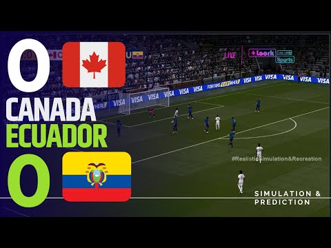 CANADA 0-0 ECUADOR ¡RESUMEN! AMISTOSO 2025 Partido Simulación y Recreación