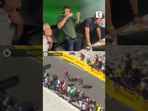 🔥🇫🇷 C'était très chaud dans la cabine d'Eurosport pour la victoire de Paret-Peintre ! #tourdefrance