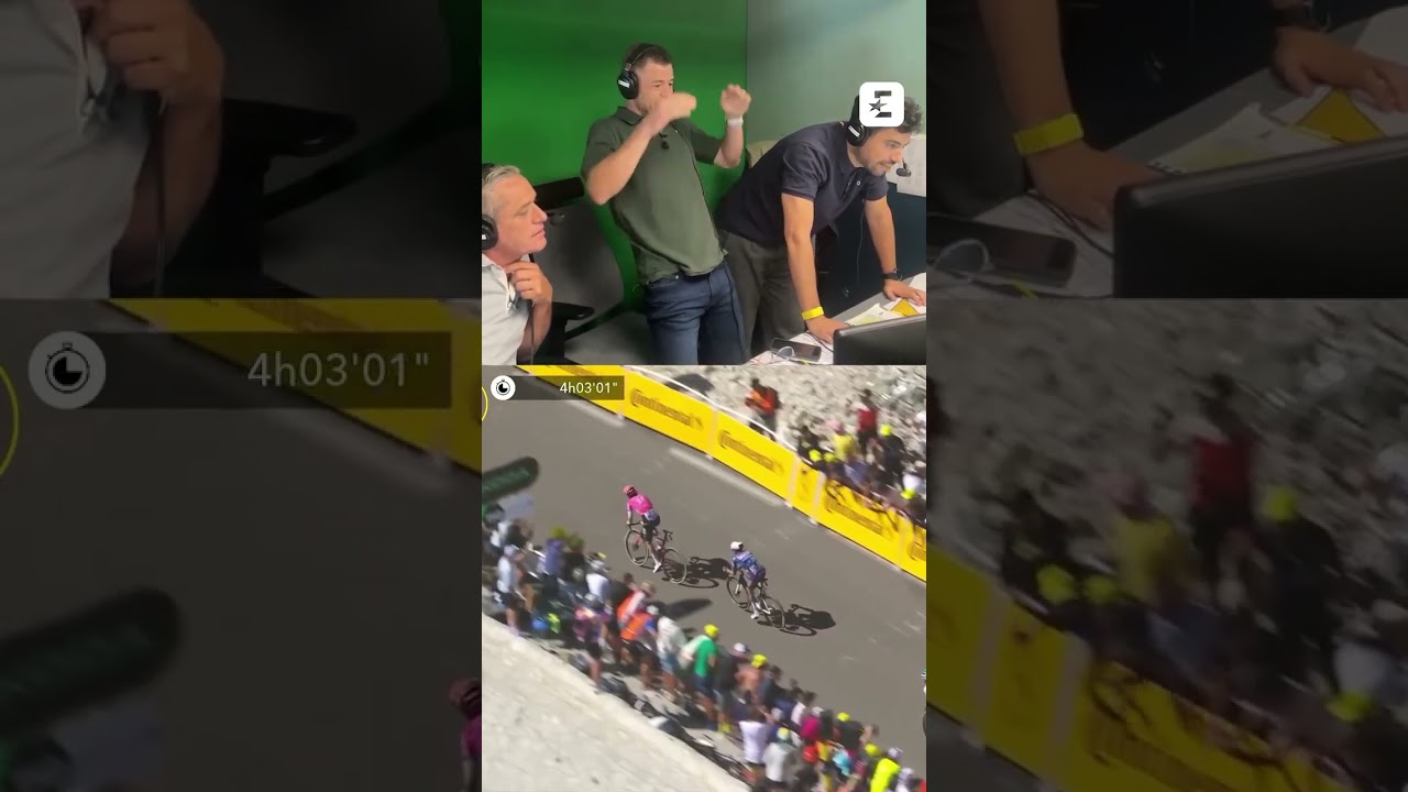 🔥🇫🇷 Tension et Excitation dans la cabine Eurosport pour la victoire de Paret-Peintre ! #TourDeFrance