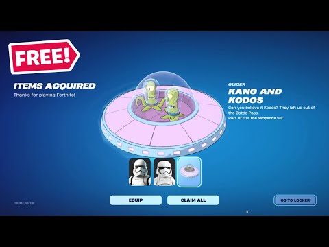 How to get FREE Kang and Kodos Glider EASILY and QUICKLY in Fortnite
