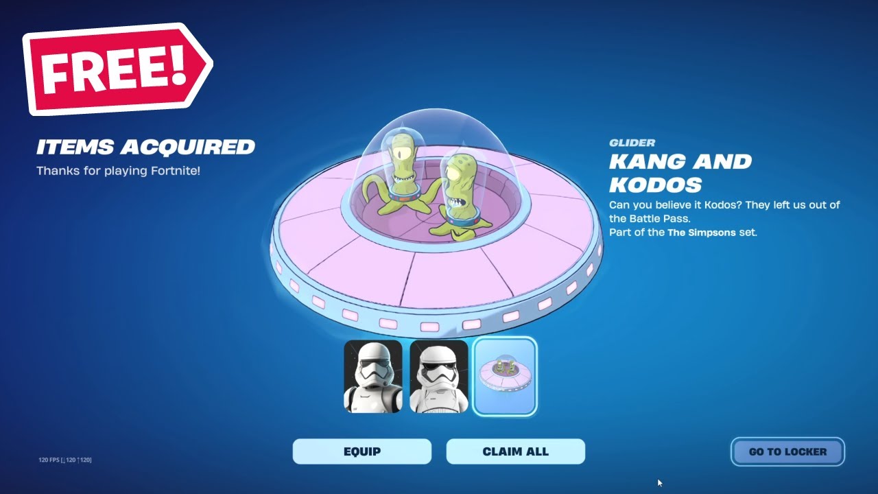 Unlock the FREE Kang and Kodos Glider in Fortnite Easily & Quickly! 🚀