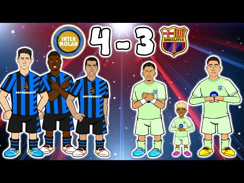 INTER REACH THE FINAL🏆Inter Milan 4-3 FC Barcelona (Champions League Goals Highlights)