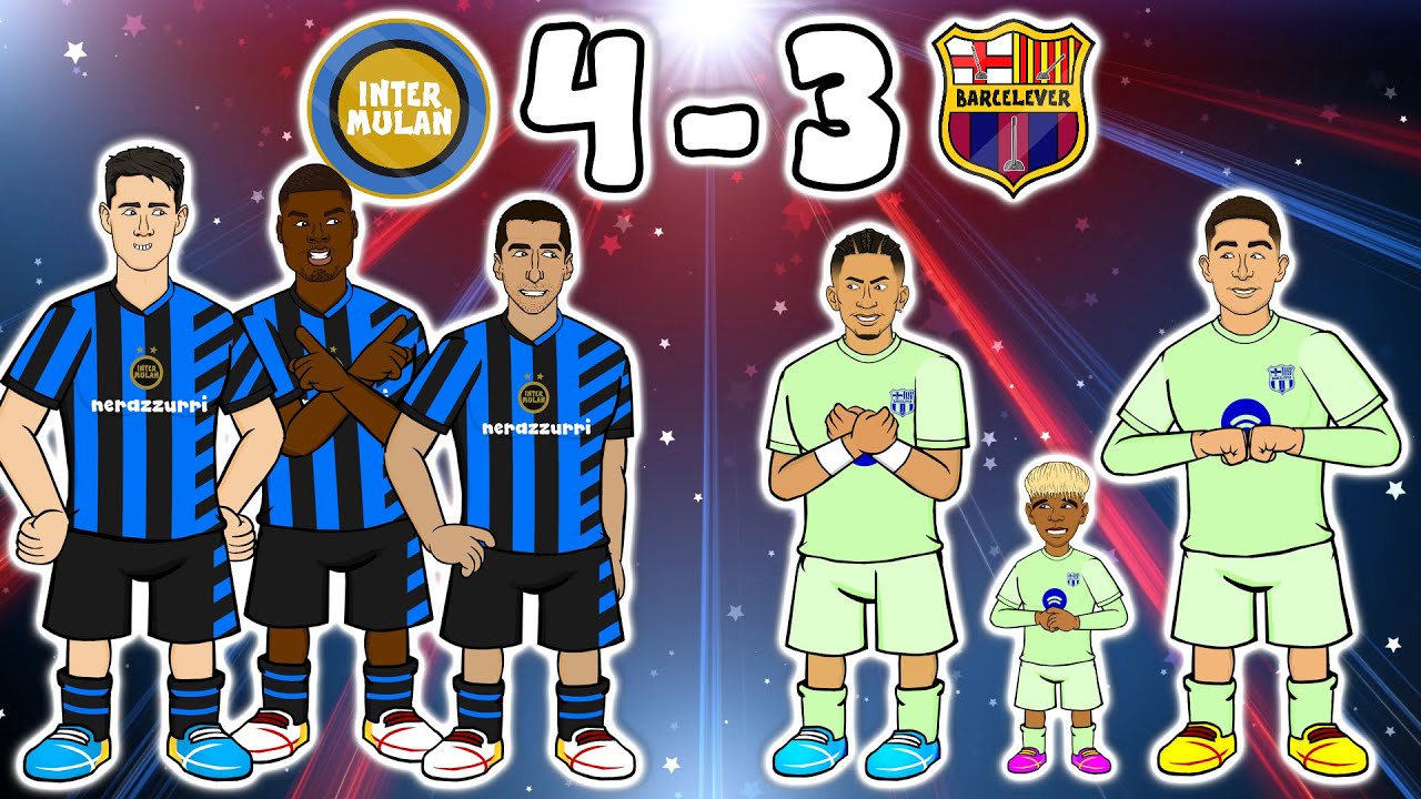 Inter Milan Shocks Barcelona 4-3 in Epic Semi-Final! 🏆 | 2025 UCL Final Highlights