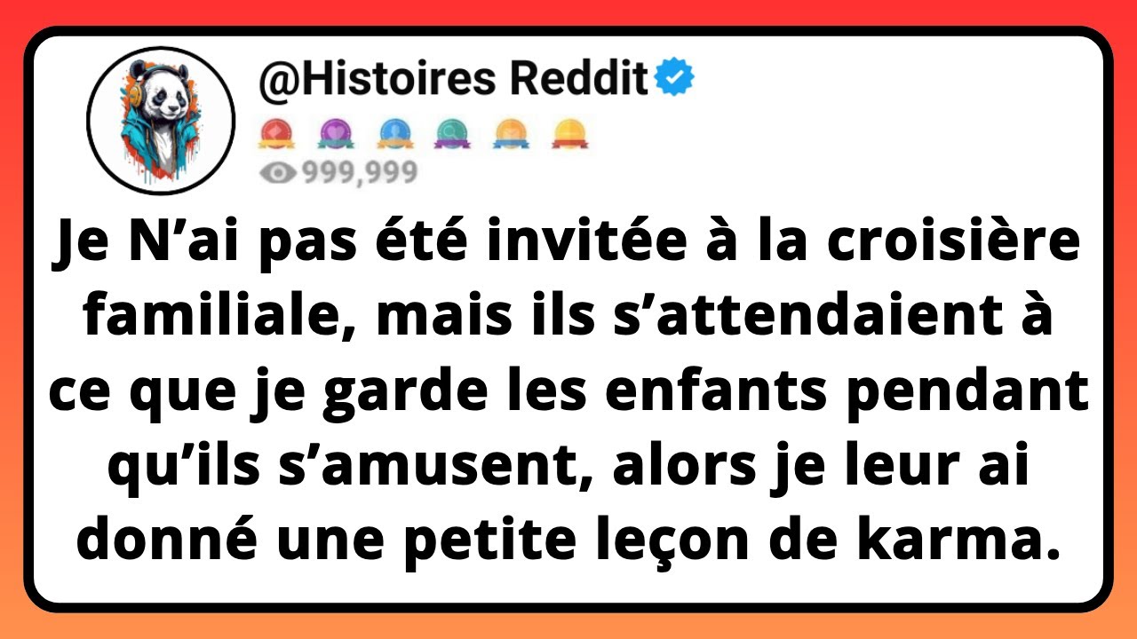 Pas Invitée à la Croisière, Mais Attendue pour Garde d'Enfants 🚢