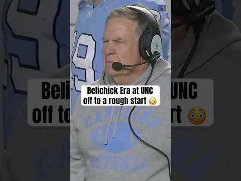 Bill Belichick & UNC tough season debut 👀
