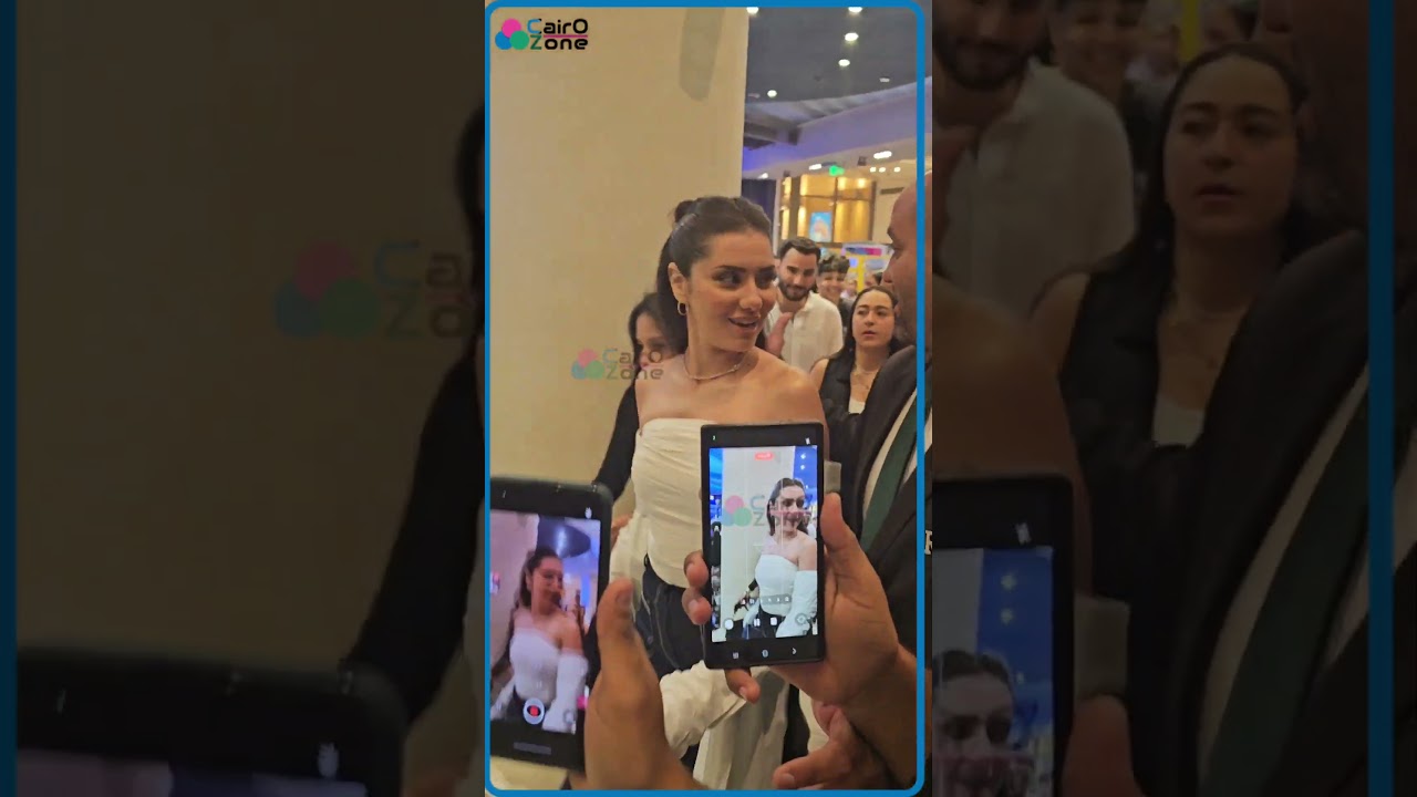 رد فعل الفنانة جيهان الشماشرجي عند التصوير مع المعجبين 😍