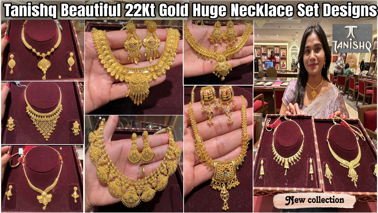 Tanishq 7Gm Light Gold Necklace Sets for Festive & Wedding ✨
