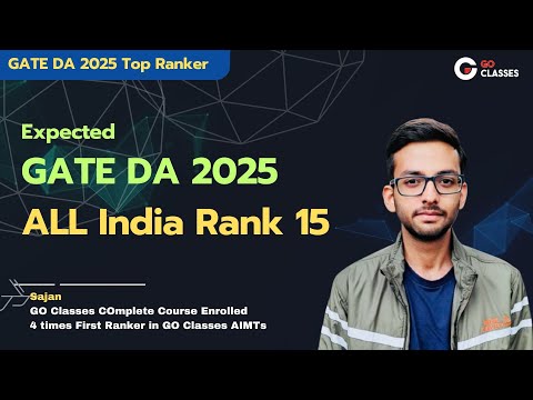 Sajan Brar - AIR 19, GATE DA 2025 | Preparation Journey | Our Complete Course Student