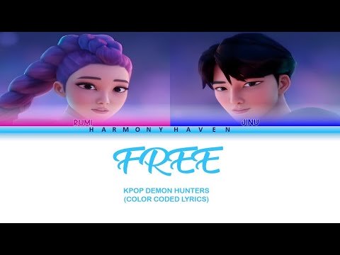 FREE || Rumi & Jinu || KPOP DEMON HUNTERS ( Color Coded Lyrics)