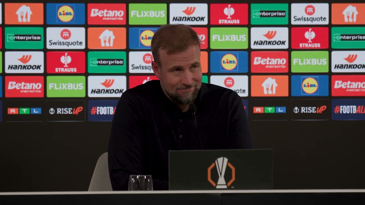 Sebastian Hoeneß nach dem 2:0 Sieg gegen Feyenoord: Pressekonferenz in der UEFA Europa League ⚽