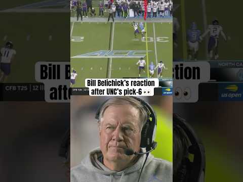Bill Belichick going through it during UNC debut 😬