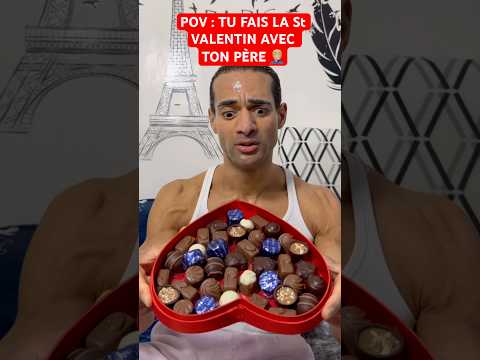POV : TU FAIS LA St VALENTIN AVEC TON PÈRE 🤦🏼‍♂️ #humour #papa #sœur #stvalentin #amour