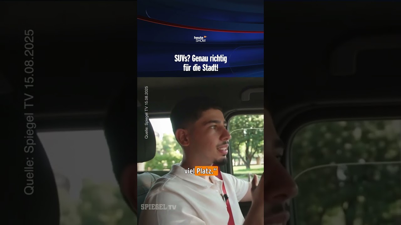 SUVs? Genau richtig für die Stadt! | heute-show #shorts