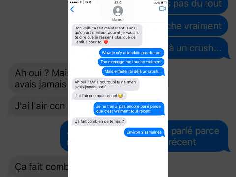 Mon crush me fait enfin sa déclaration 🥰 #sms #message #dm #crush #amour #history #shorts