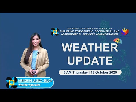 Public Weather Forecast issued at 5 AM | October 16, 2025 - Thursday