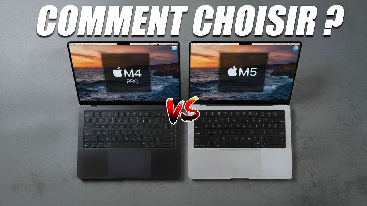MacBook Pro M5 ou M4 PRO - le résultat m’a surpris ! 