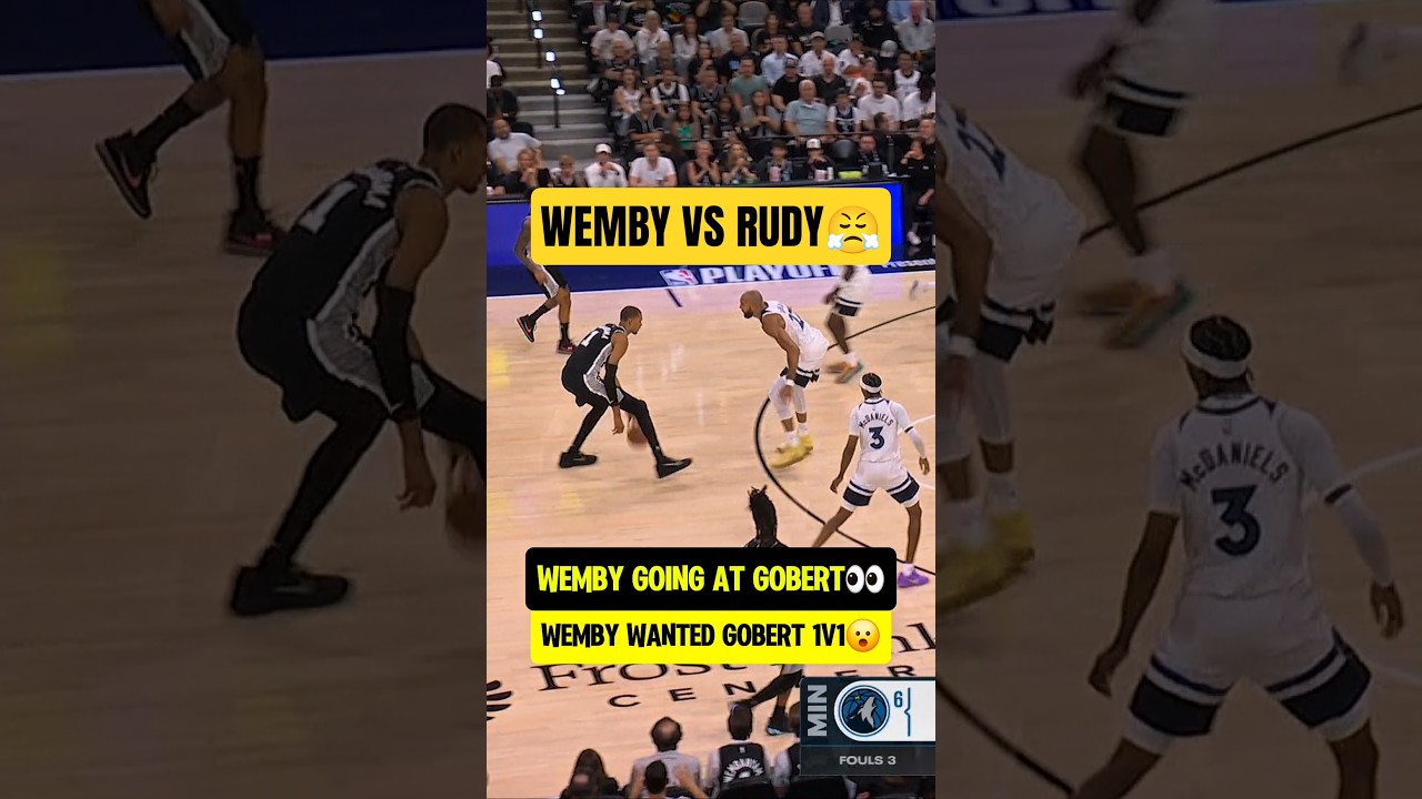 Wemby wanted to BULLY Rudy😮