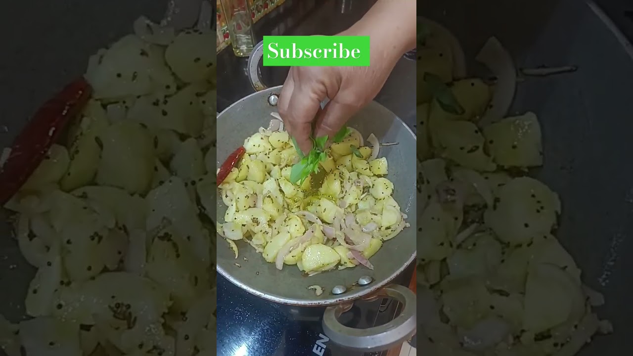 आलू और कड़ी पत्ता की सूखी सब्जी | आसान और स्वादिष्ट रेसिपी 🍽️