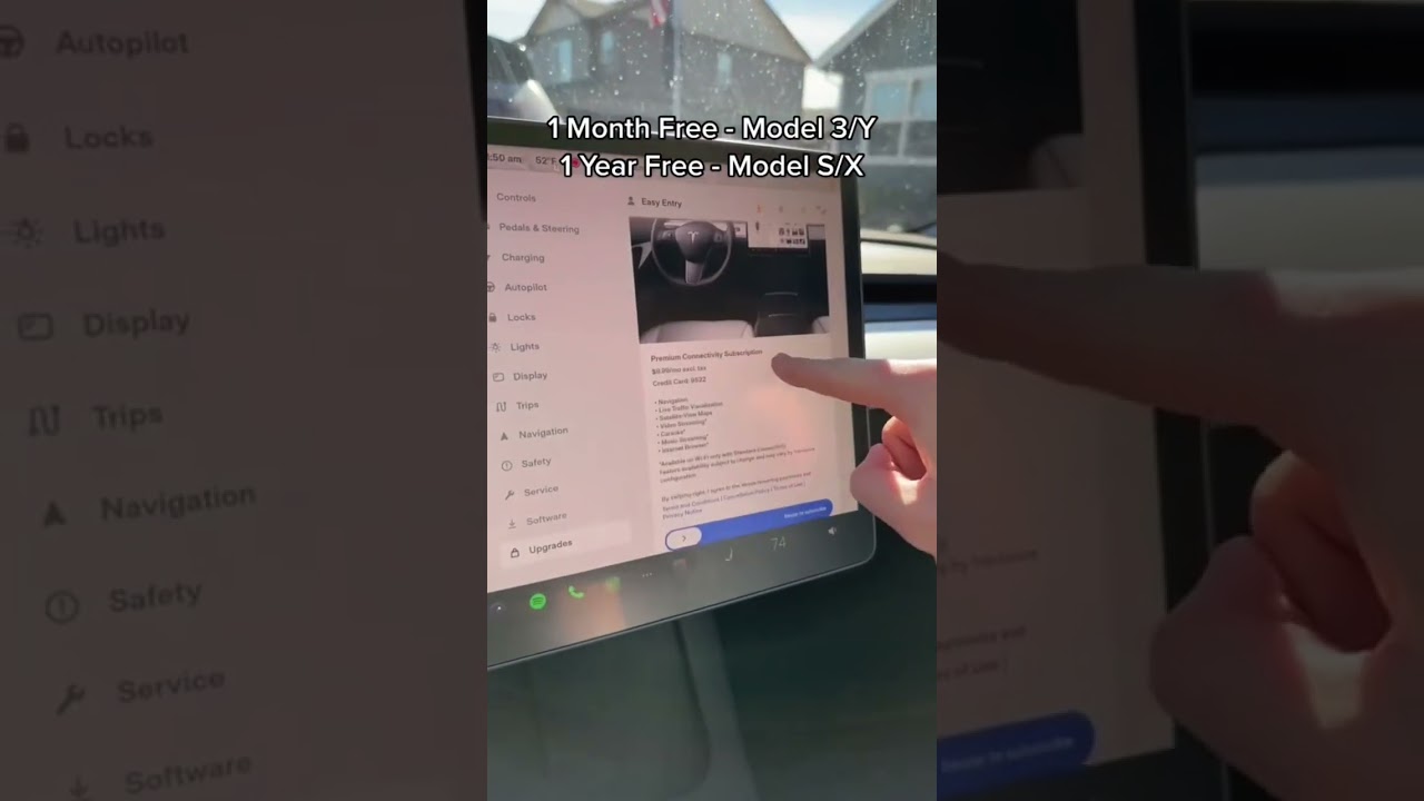 Subscribed to Tesla Premium Connectivity 🚗