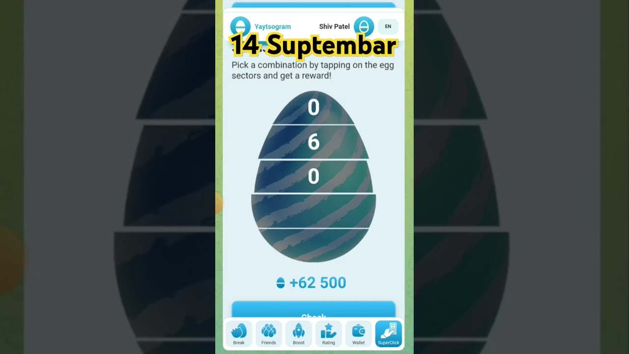 Yaytsogram Sponsors Today's Cipher - September 14