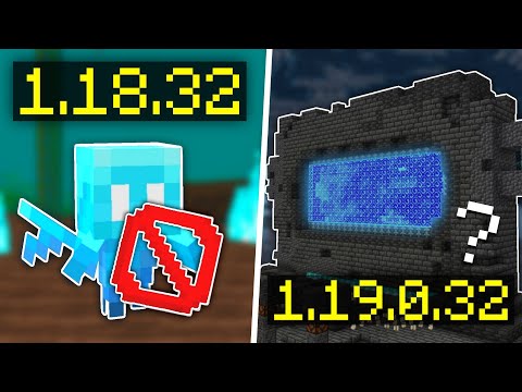 НОВАЯ БЕТА МАЙНКРАФТ БЕДРОК 1.19.0.32 | РЕЛИЗ МАЙНКРАФТ 1.18.32 | МАЙНКРАФТ ПЕ 1.19.0.33