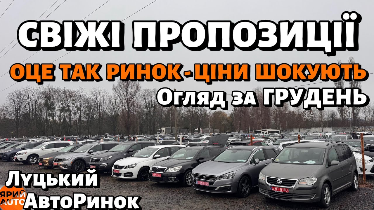 Луцький авто ринок: огляд цін та пропозицій грудень ✅