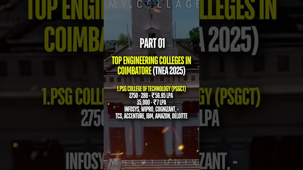 PSG College 2025 Fees & Placements | Top Recruiters, TNEA Code & Complete Admission Guide