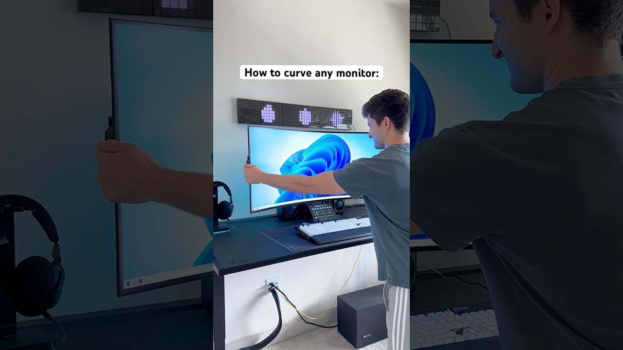 Transform Your Monitor into a Curved Screen with This Simple Trick! ๐ฎ